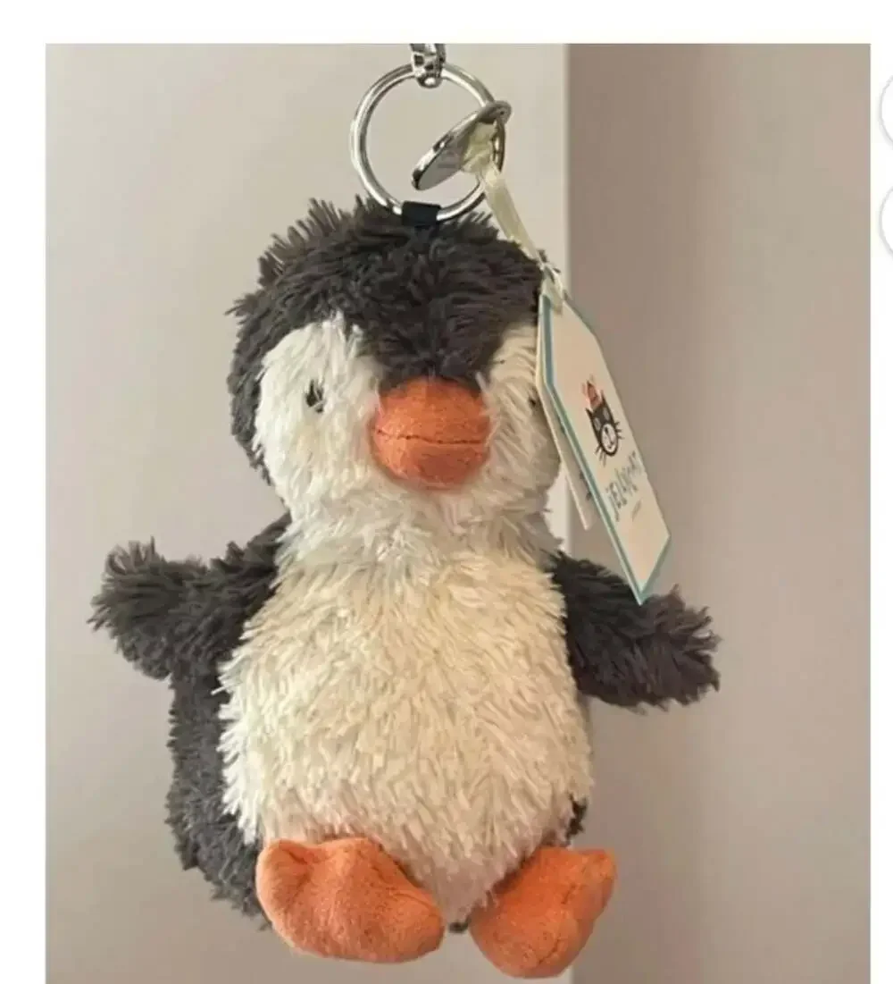 Jellycat Peanut Penguin Bag Charm Keychain 100% authentic